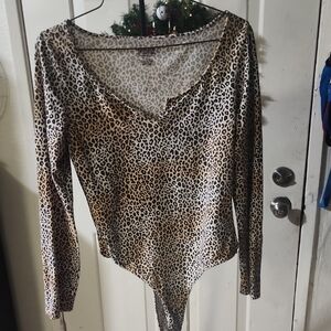 Leopard Print Women's Top